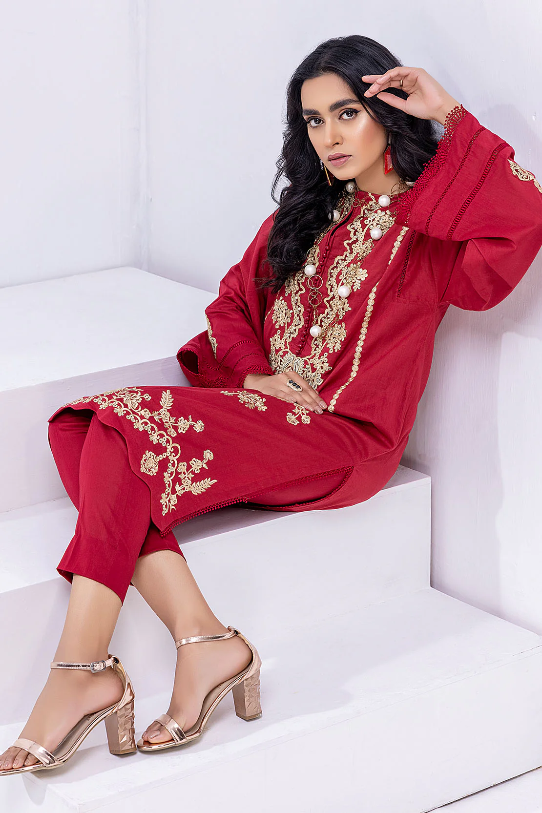 Solid Embroidered Shirt - Image 5