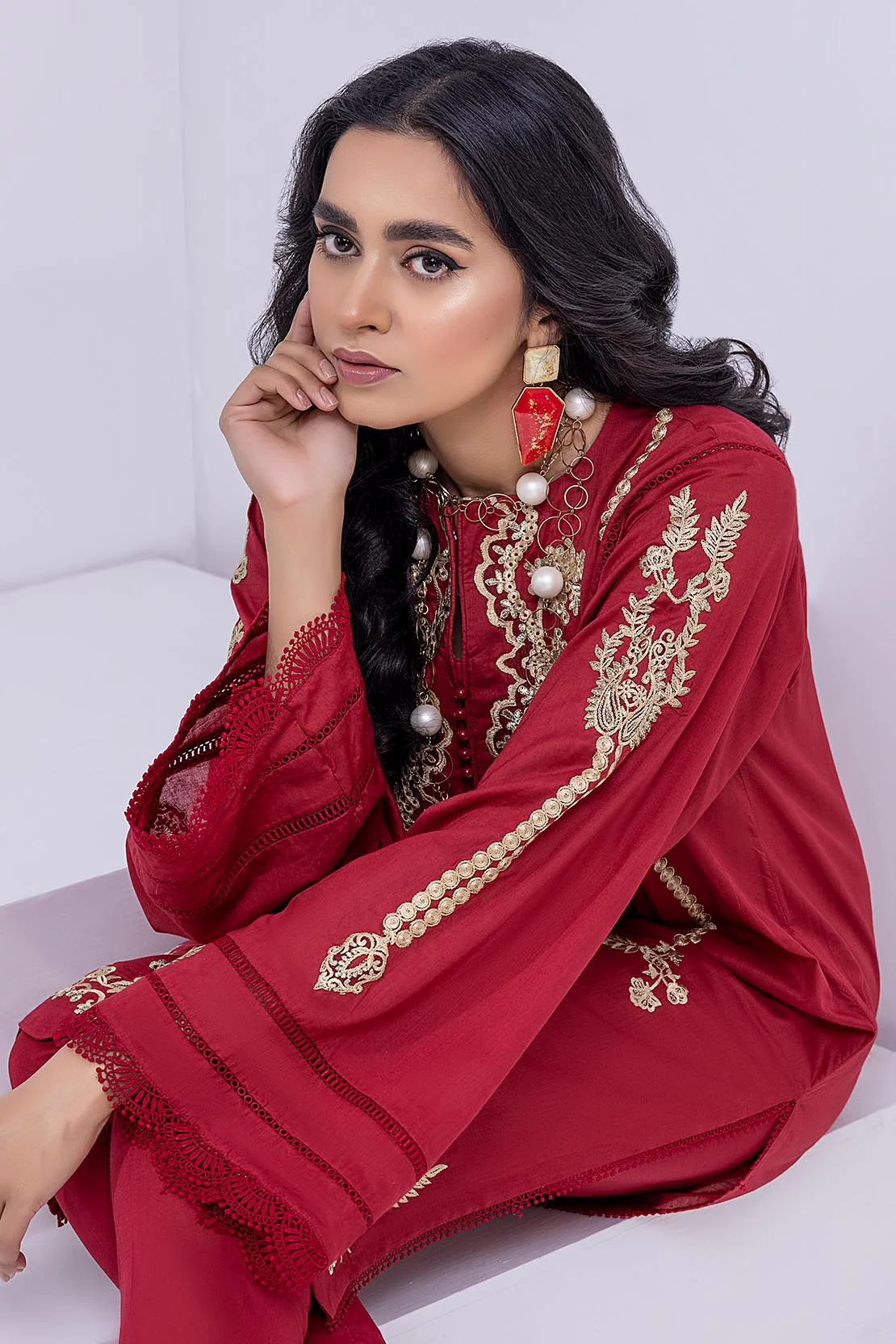 Solid Embroidered Shirt - Image 6