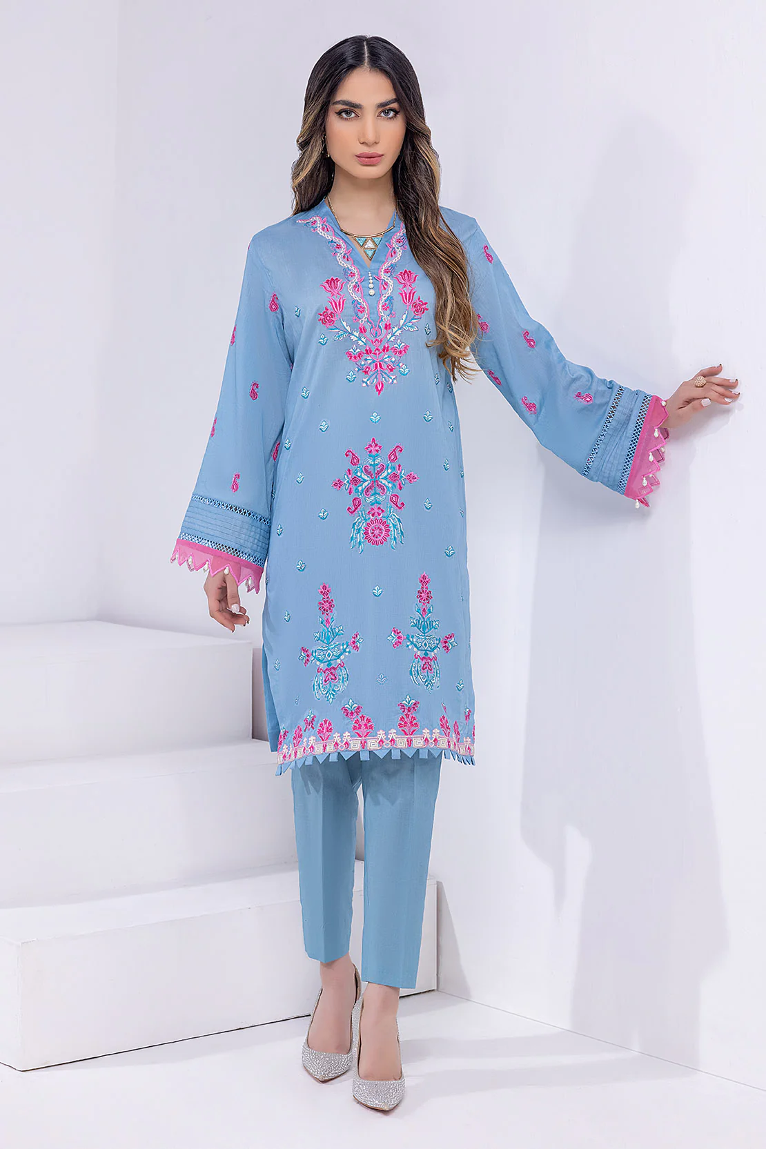 Solid Embroidered Shirt