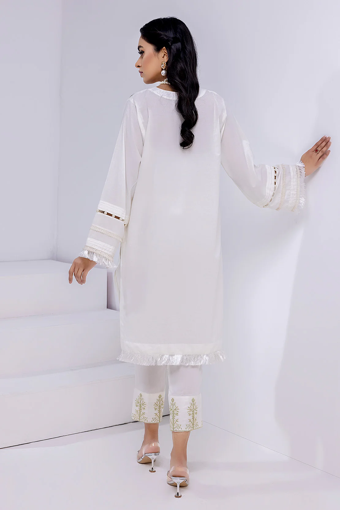 Solid Embroidered Shirt - Image 2