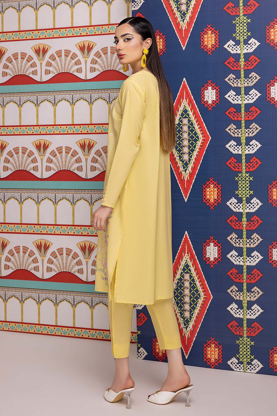 Solid Embroidered Shirt - Image 2