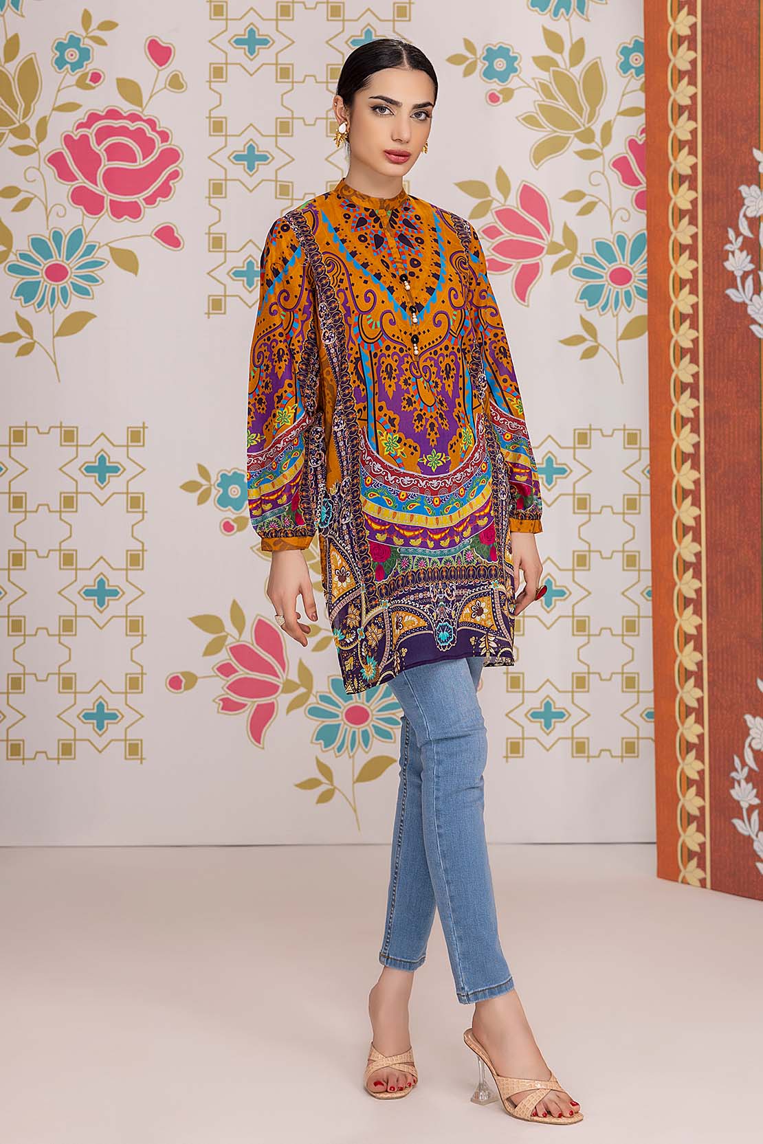 Printed Fusion Kurti