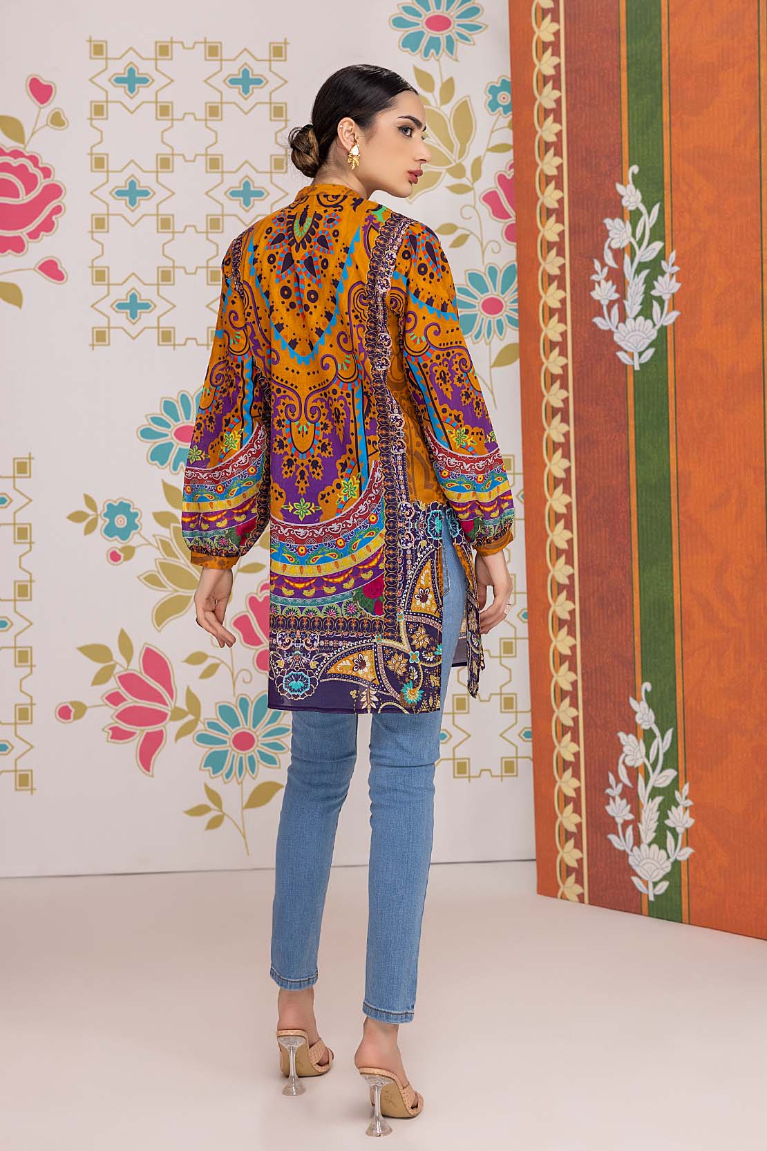 Printed Fusion Kurti - Image 2