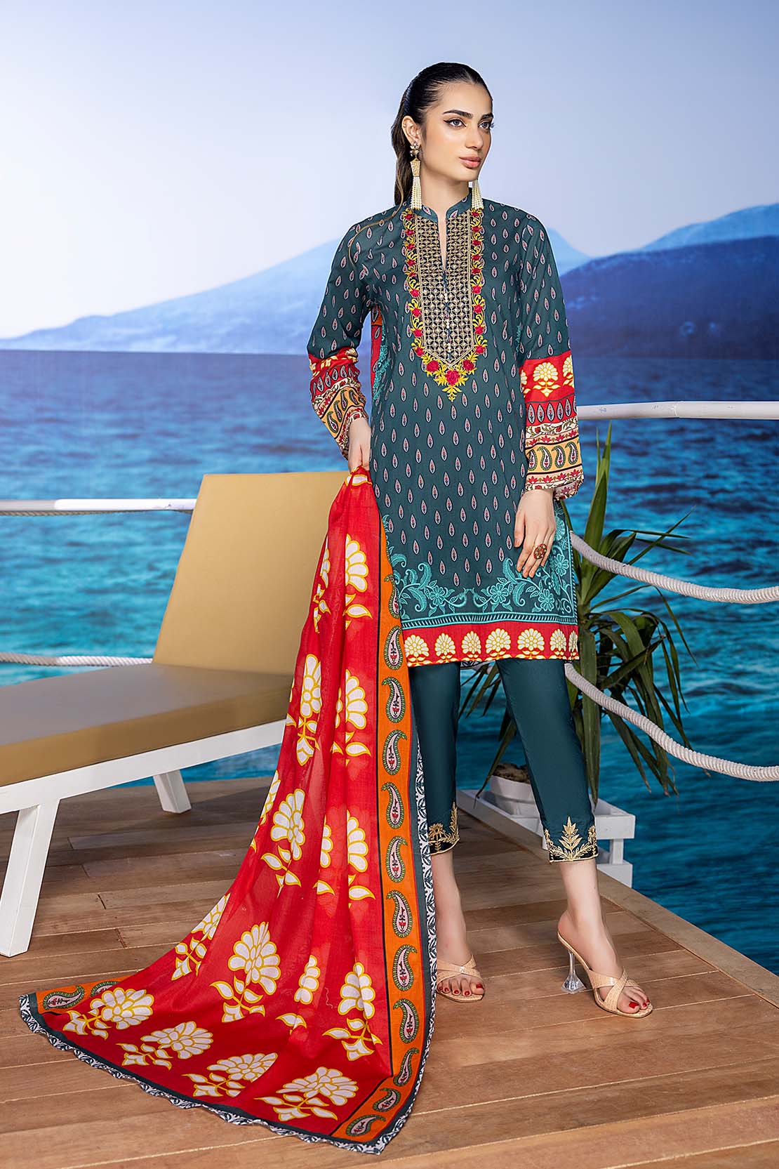 Shirt Trouser Dupatta - Image 4