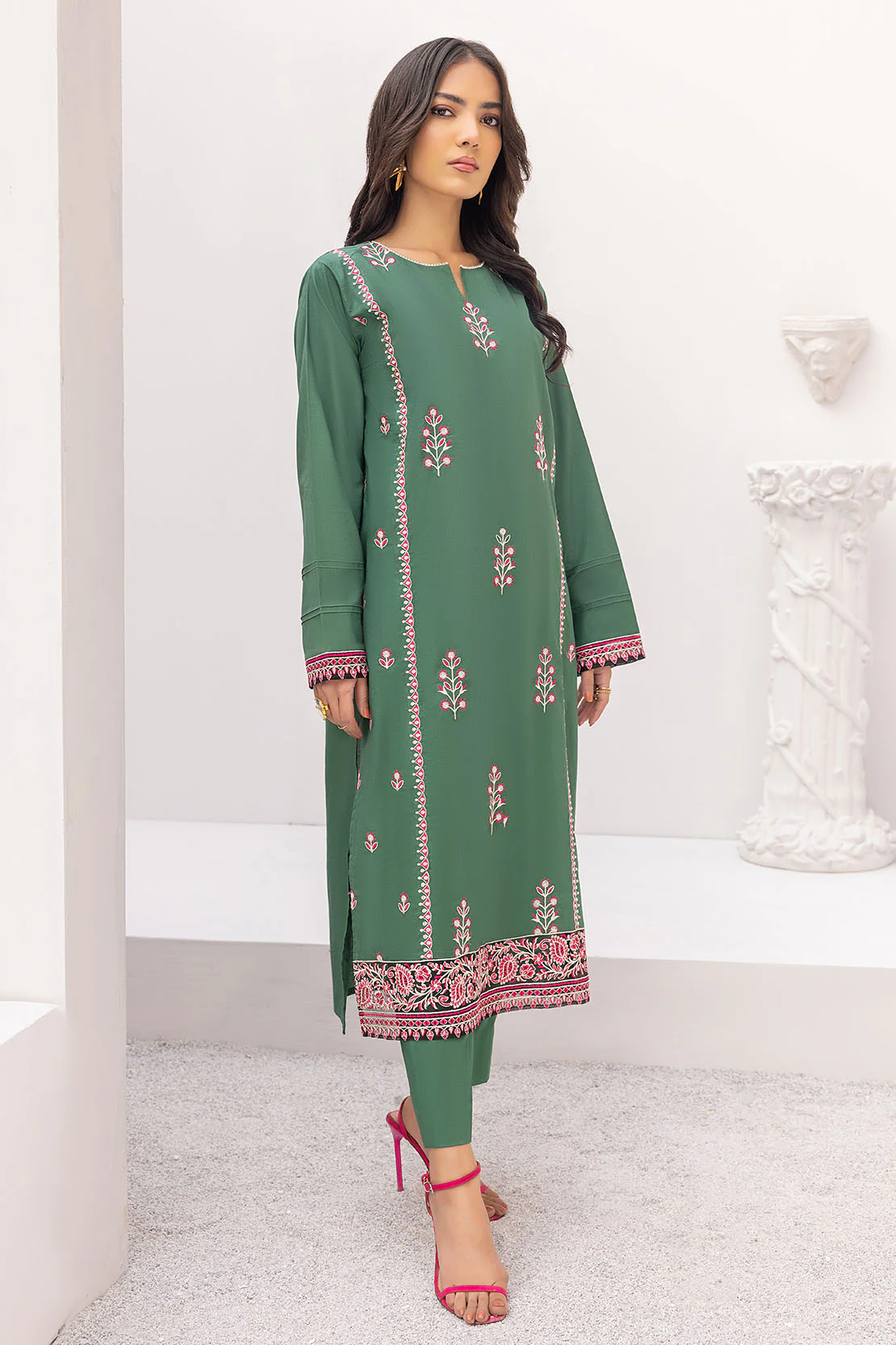 Solid Embroidered Shirt - Image 4