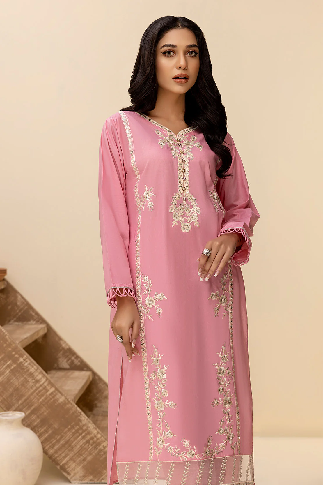 Solid Embroidered Shirt - Image 4