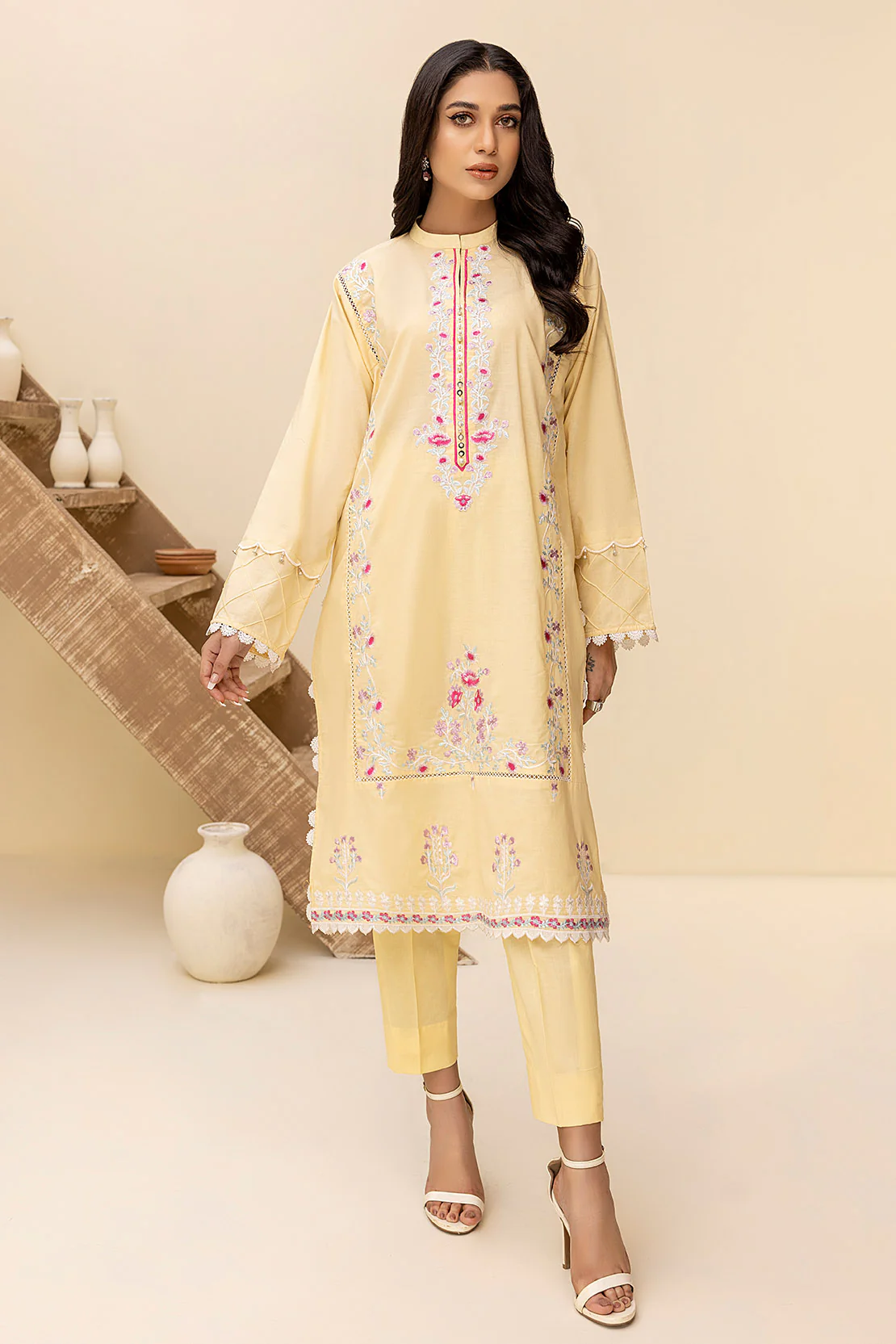 Solid Embroidered Shirt - Image 4
