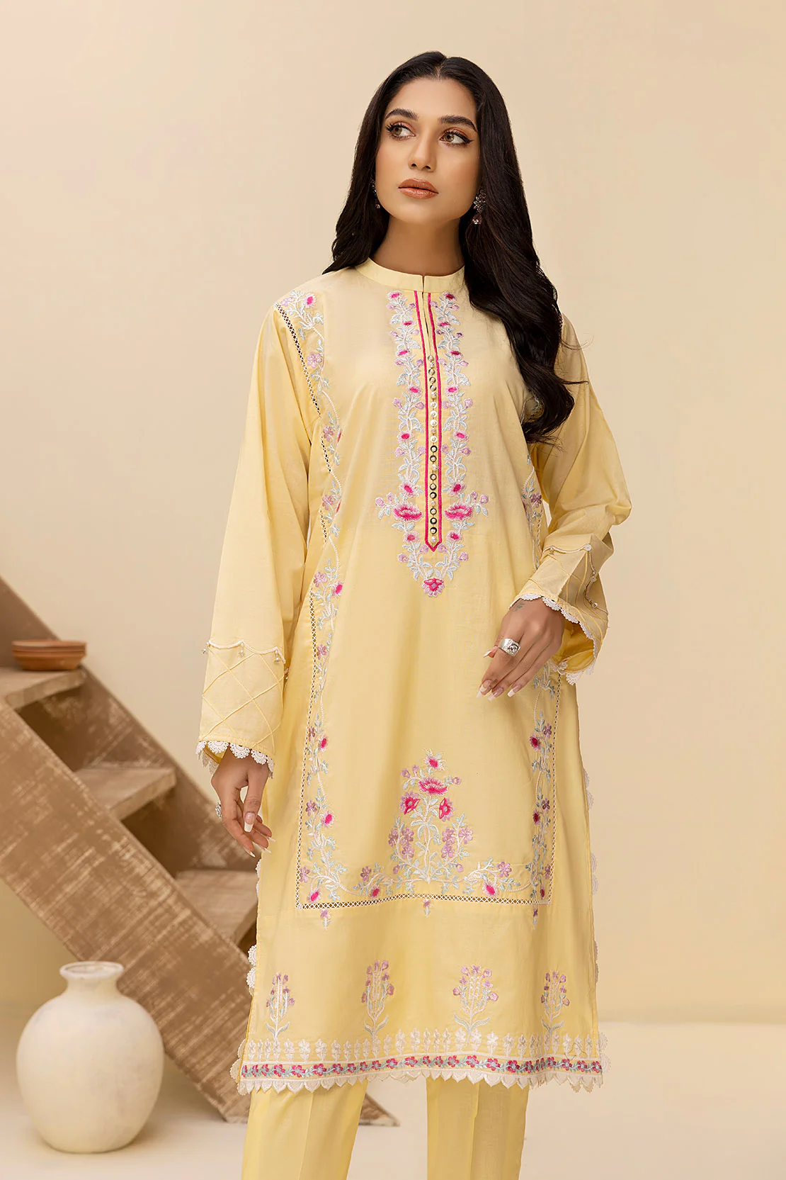 Solid Embroidered Shirt - Image 5