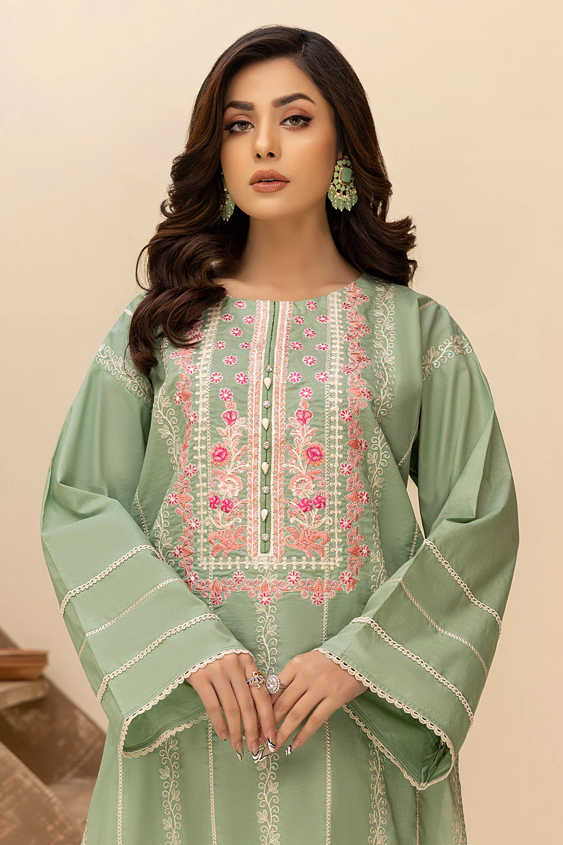 Solid Embroidered Shirt - Image 3
