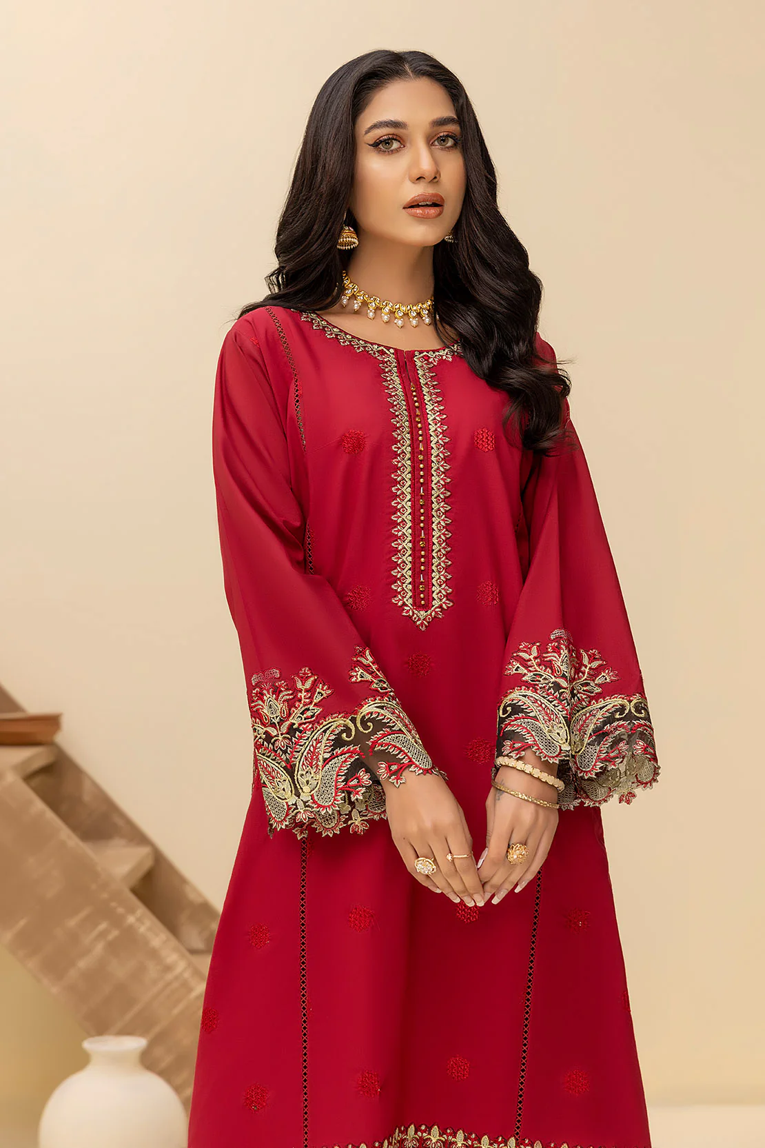 Solid Embroidered Shirt - Image 5
