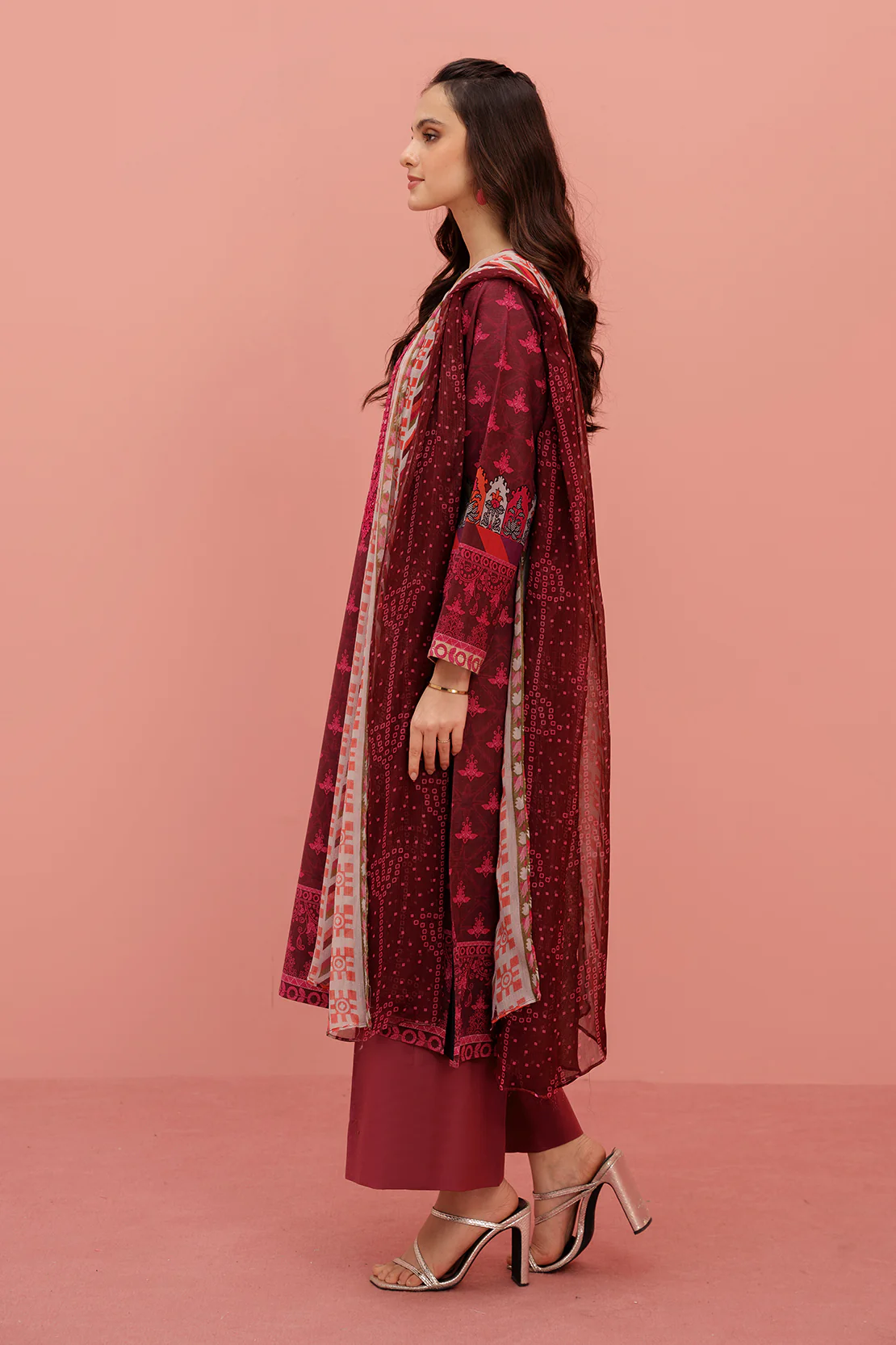 Printed - 2 Pc Lawn Suit (Stitched) - Image 2