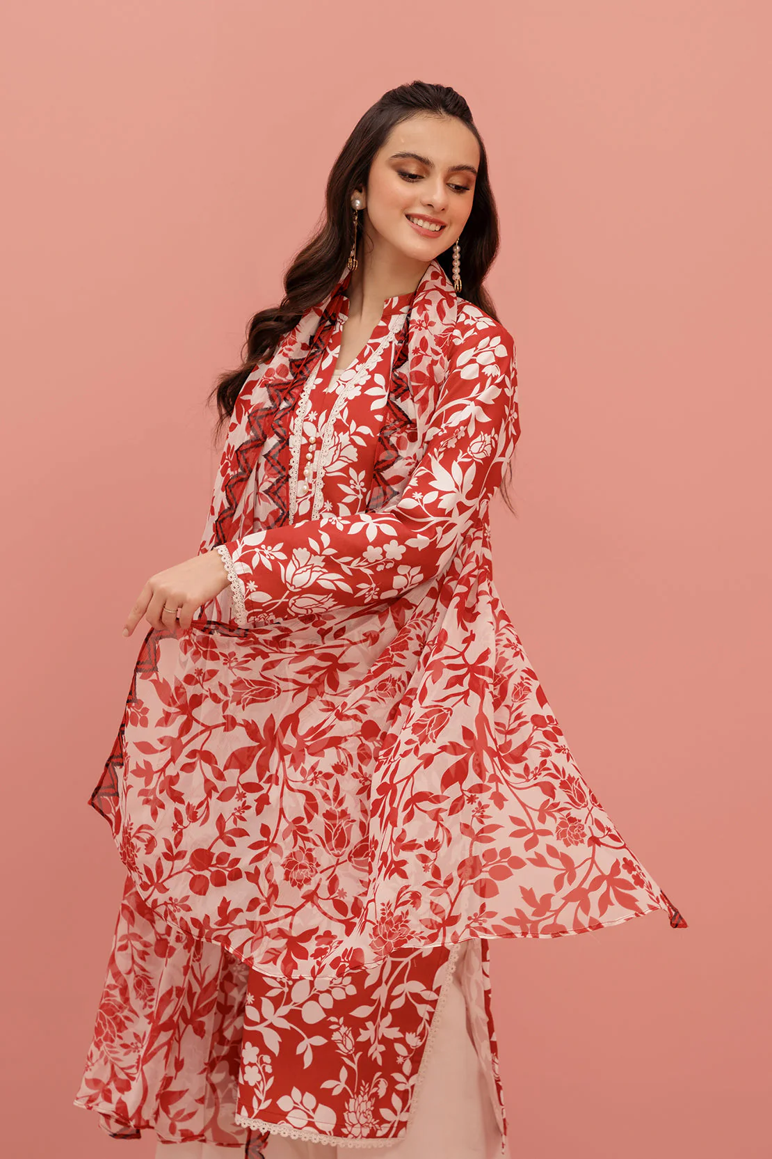 Printed - 2 Pc Lawn Suit (Unstitched) - Image 4