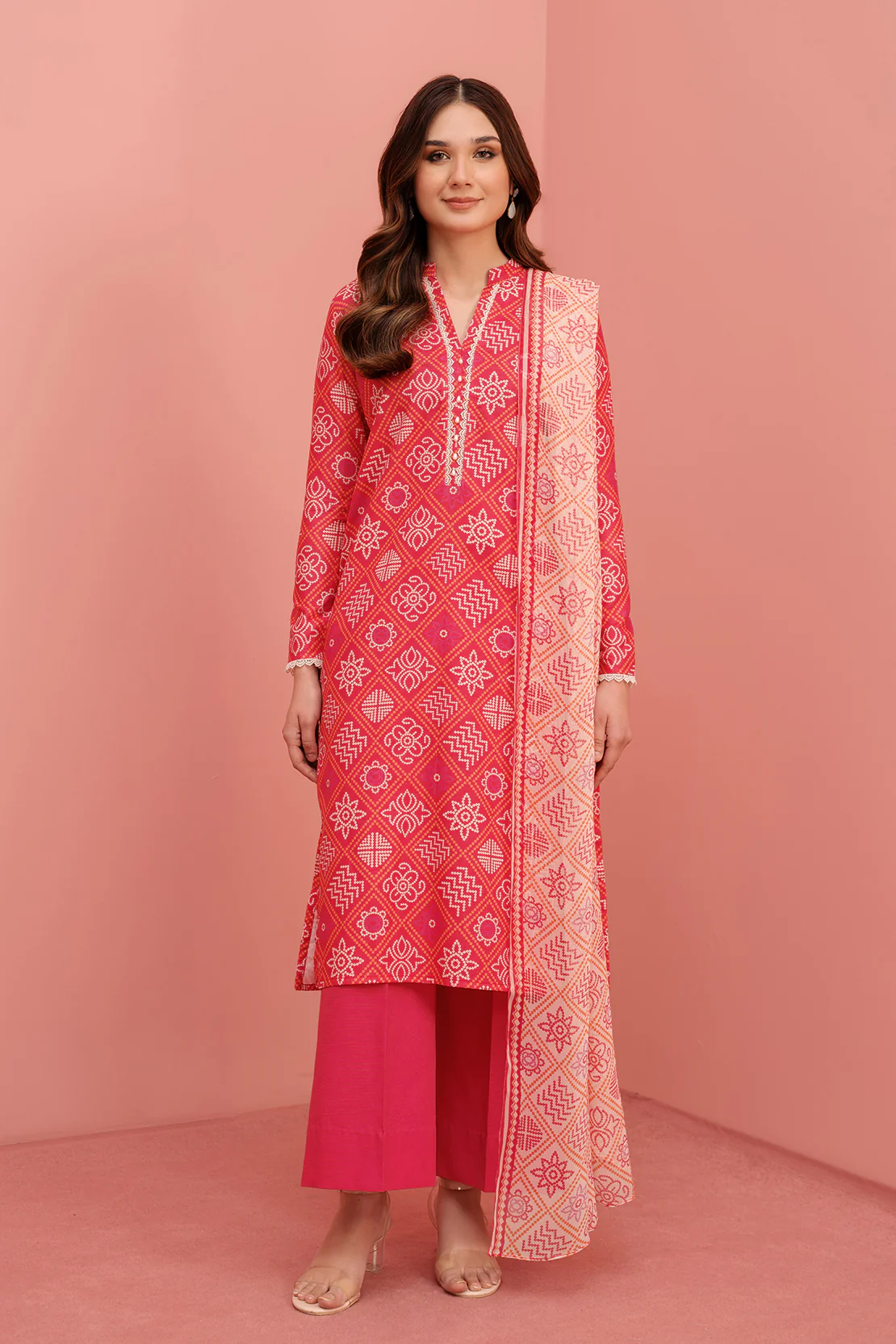Printed - 2 Pc Lawn Suit (Stitched)