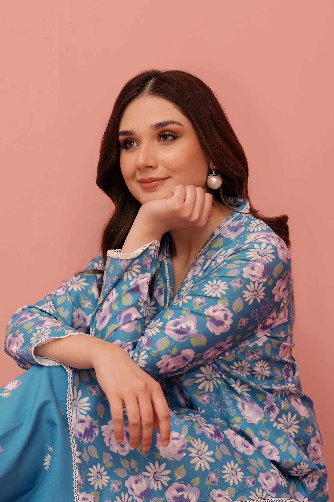 Printed - 2 Pc Lawn Suit (Stitched) - Image 5