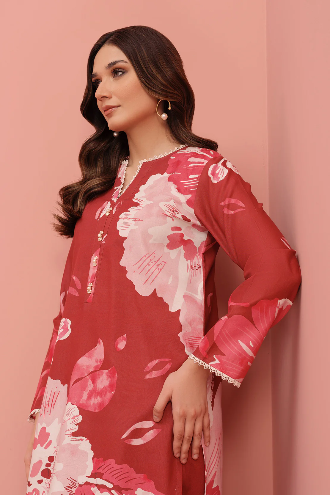 Printed - 2 Pc Lawn Suit (Stitched) - Image 4