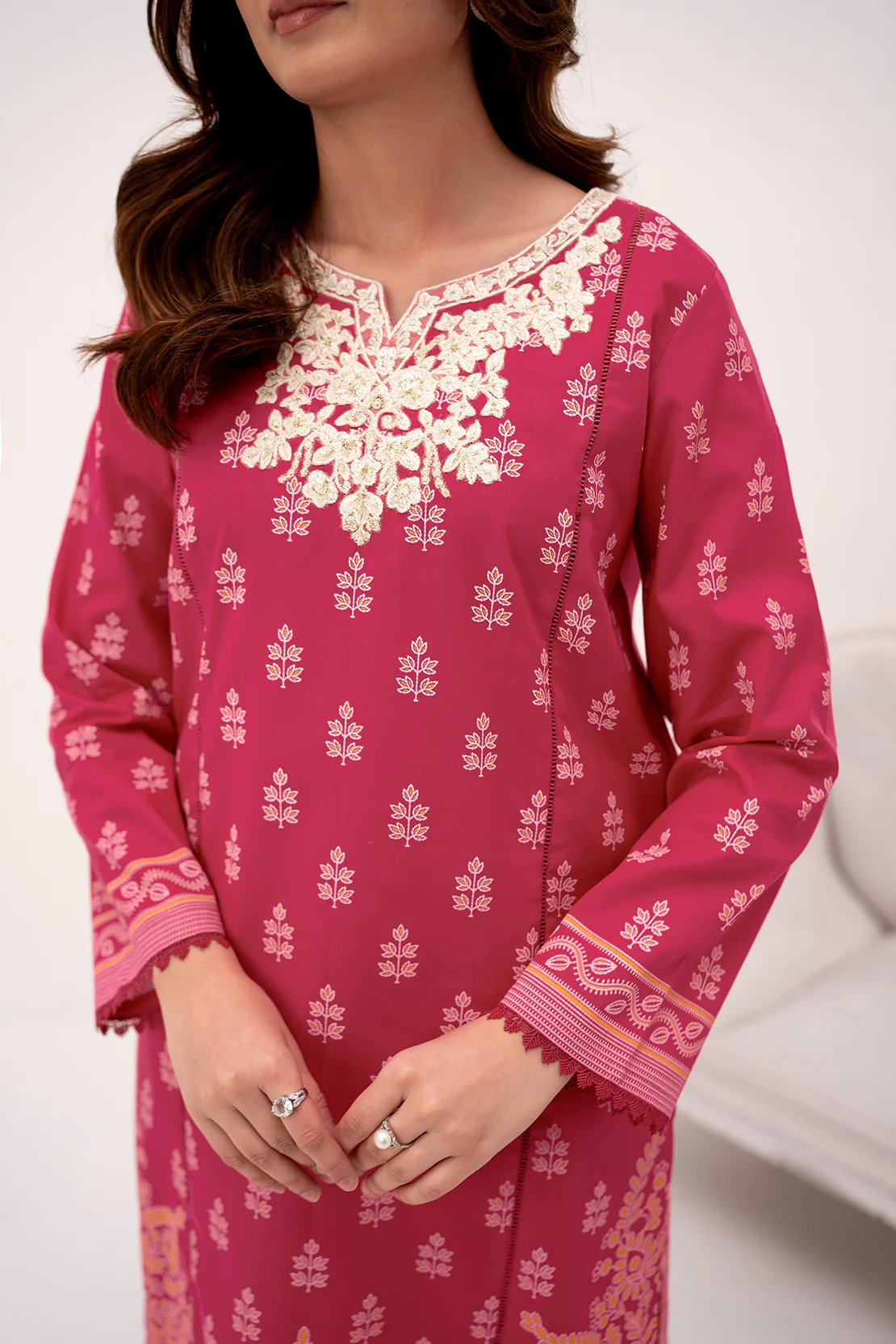 PRINTED - 2 PC LAWN SUIT (Stitched) - Image 6