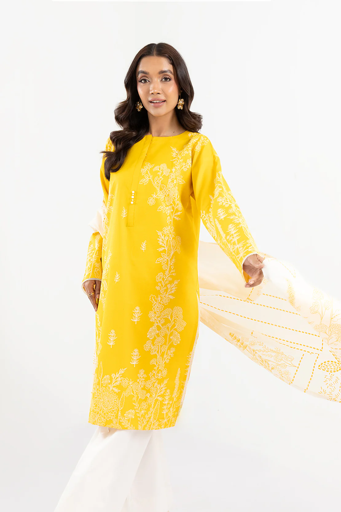 Printed - 2 Pc Lawn Suit (Stitched) - Image 6