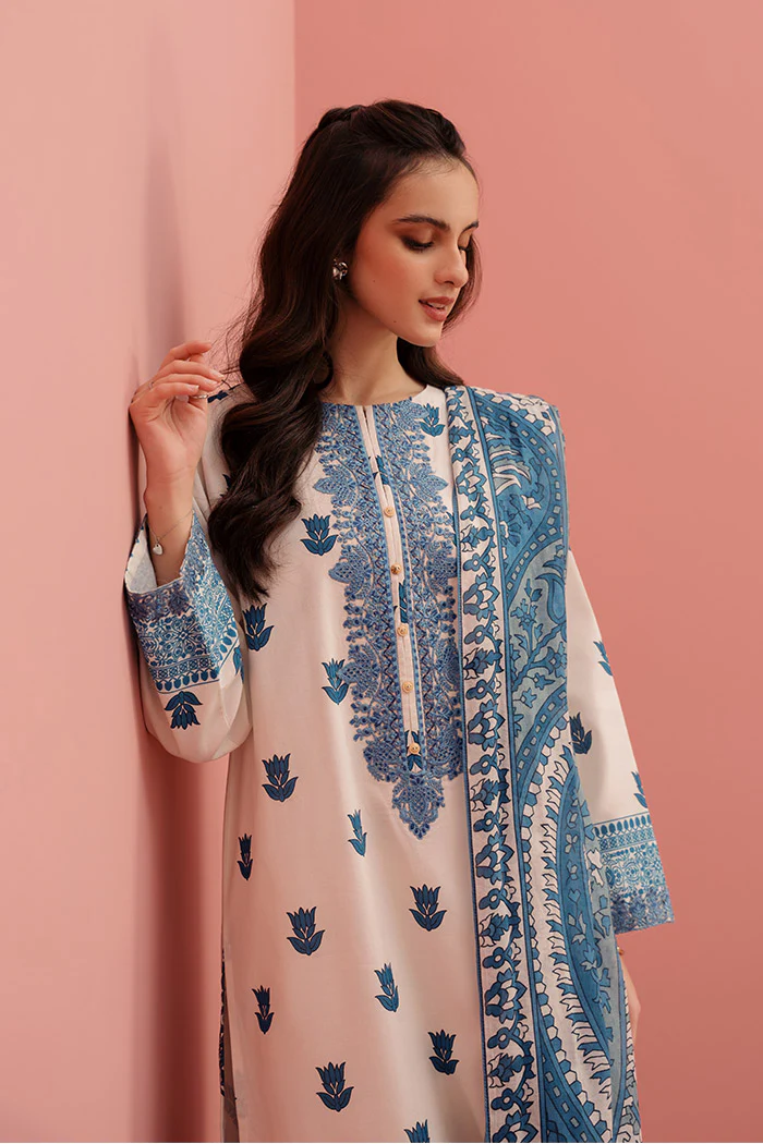 Printed - 3 Pc Lawn Suit (Stitched) - Image 2