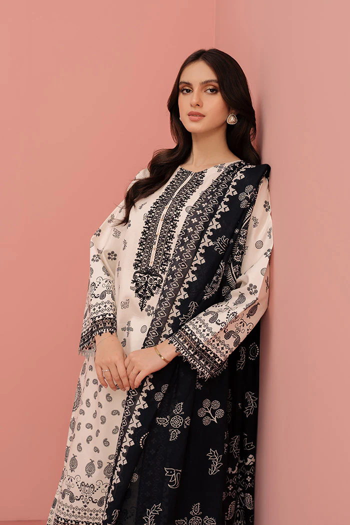 Printed - 3 Pc Lawn Suit (Stitched) - Image 2