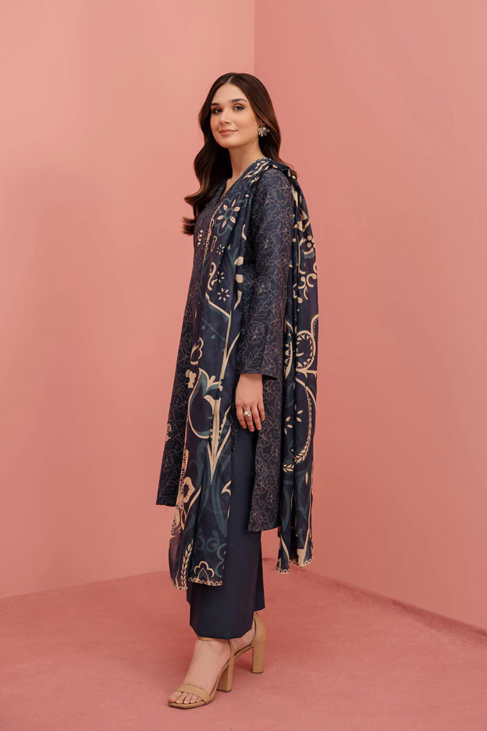 Printed - 3 Pc Lawn Suit (Stitched) - Image 5