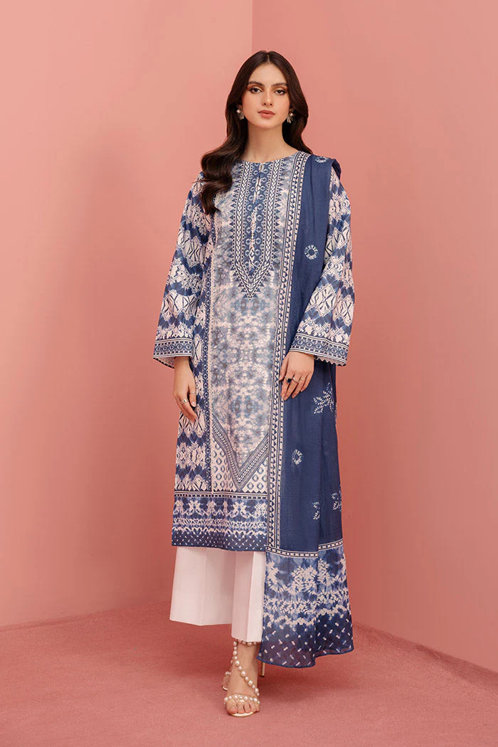 Printed - 3 Pc Lawn Suit (Unstitched) - Image 4