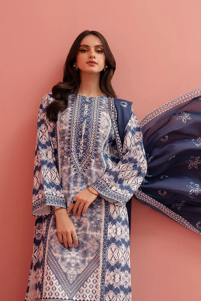 Printed - 3 Pc Lawn Suit (Unstitched) - Image 7