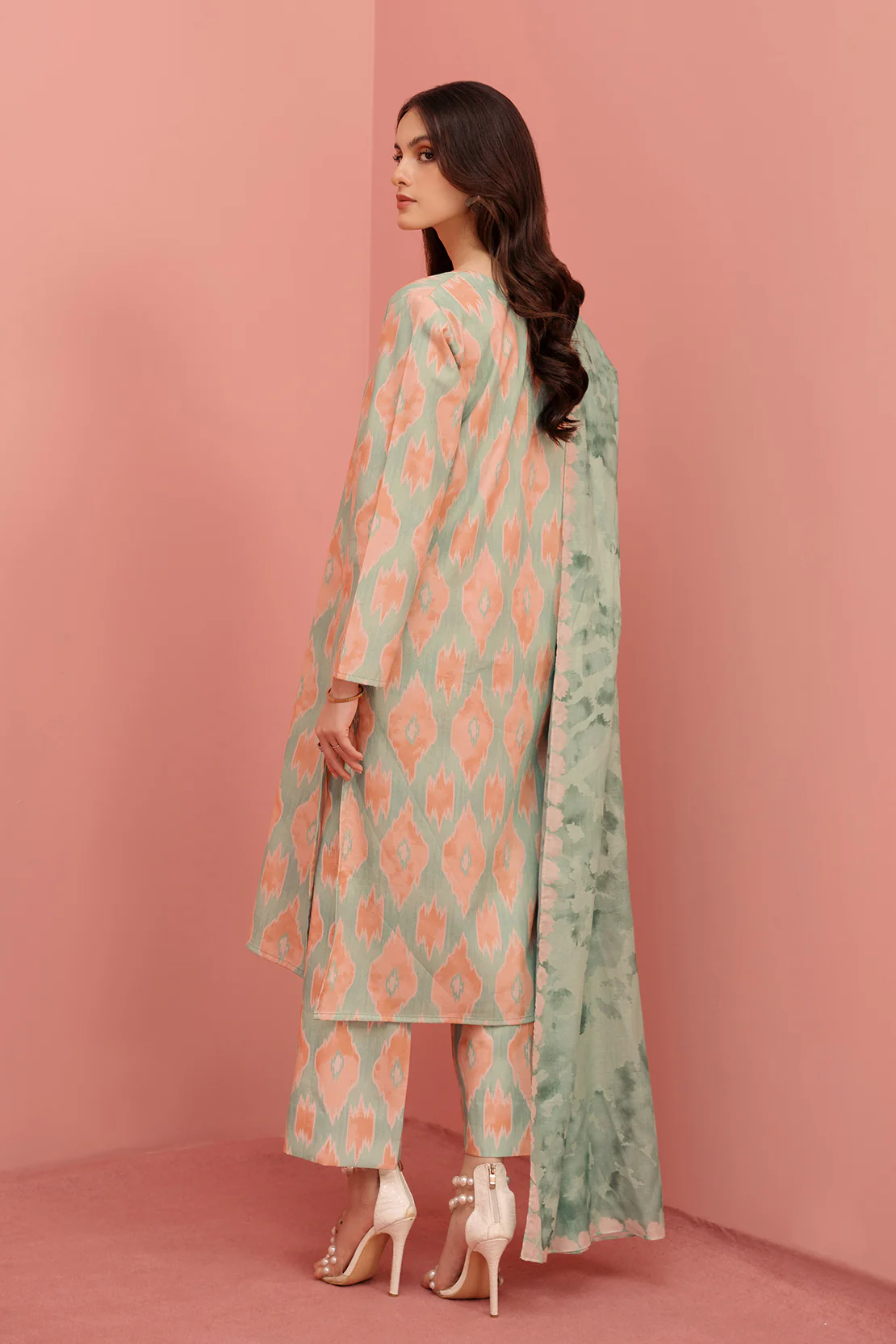 Printed - 3 Pc Lawn Suit (Stitched) - Image 6