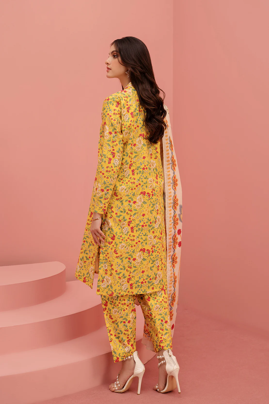 Printed - 3 Pc Lawn Suit (Stitched) - Image 3