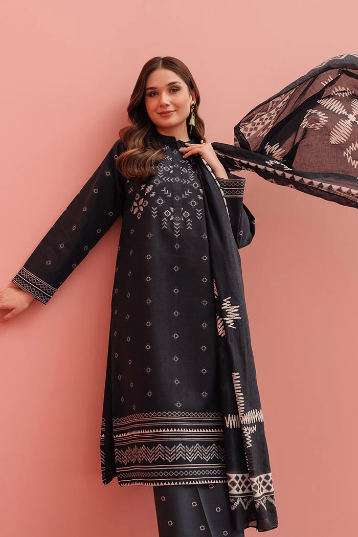 Printed - 3 Pc Lawn Suit (Stitched) - Image 3