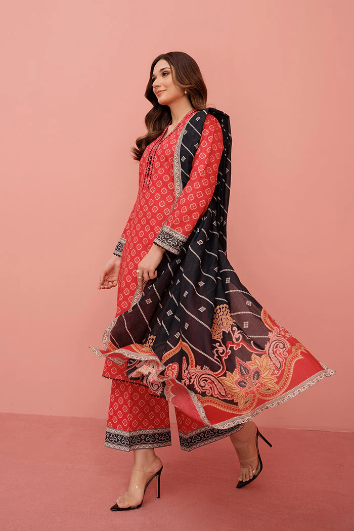 Printed - 3 Pc Lawn Suit (Stitched) - Image 3