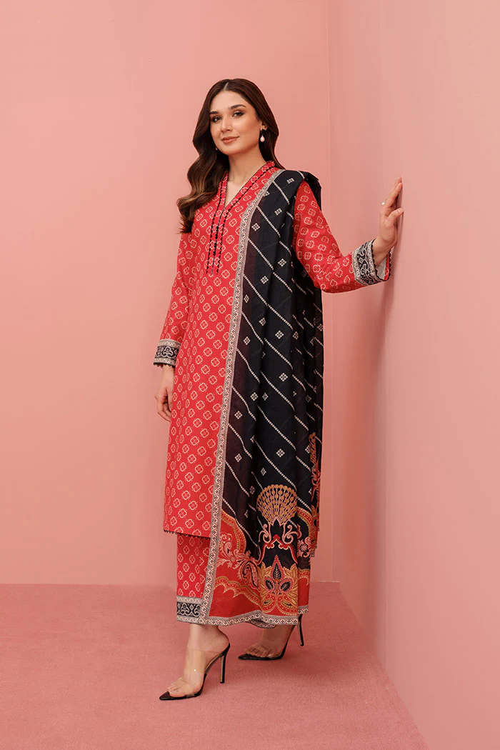 Printed - 3 Pc Lawn Suit (Stitched) - Image 5