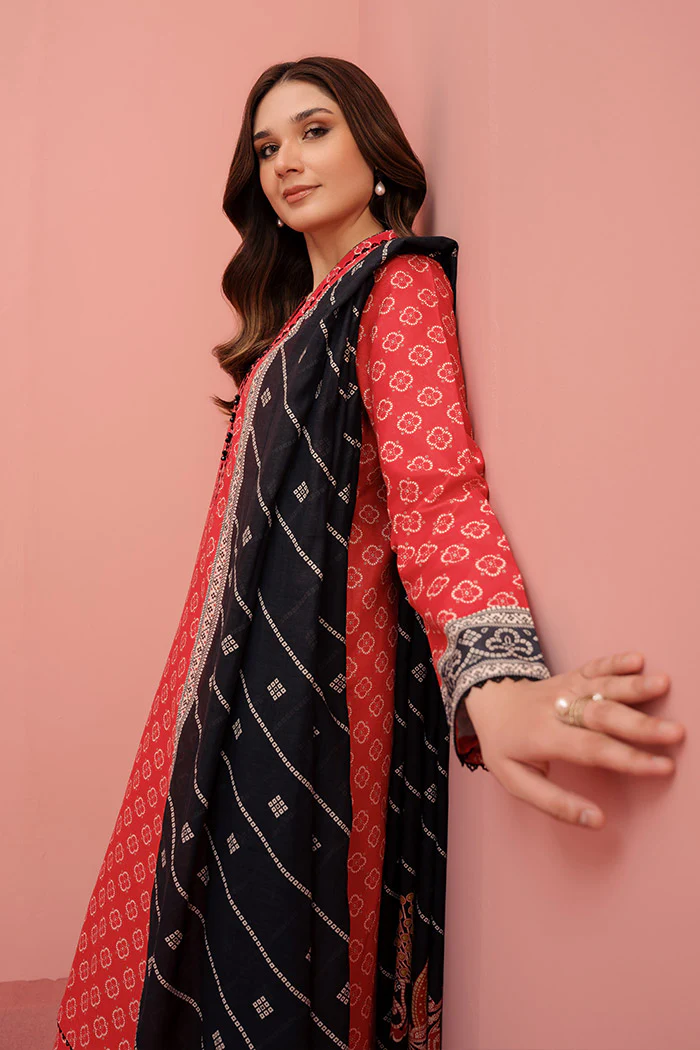 Printed - 3 Pc Lawn Suit (Stitched) - Image 6