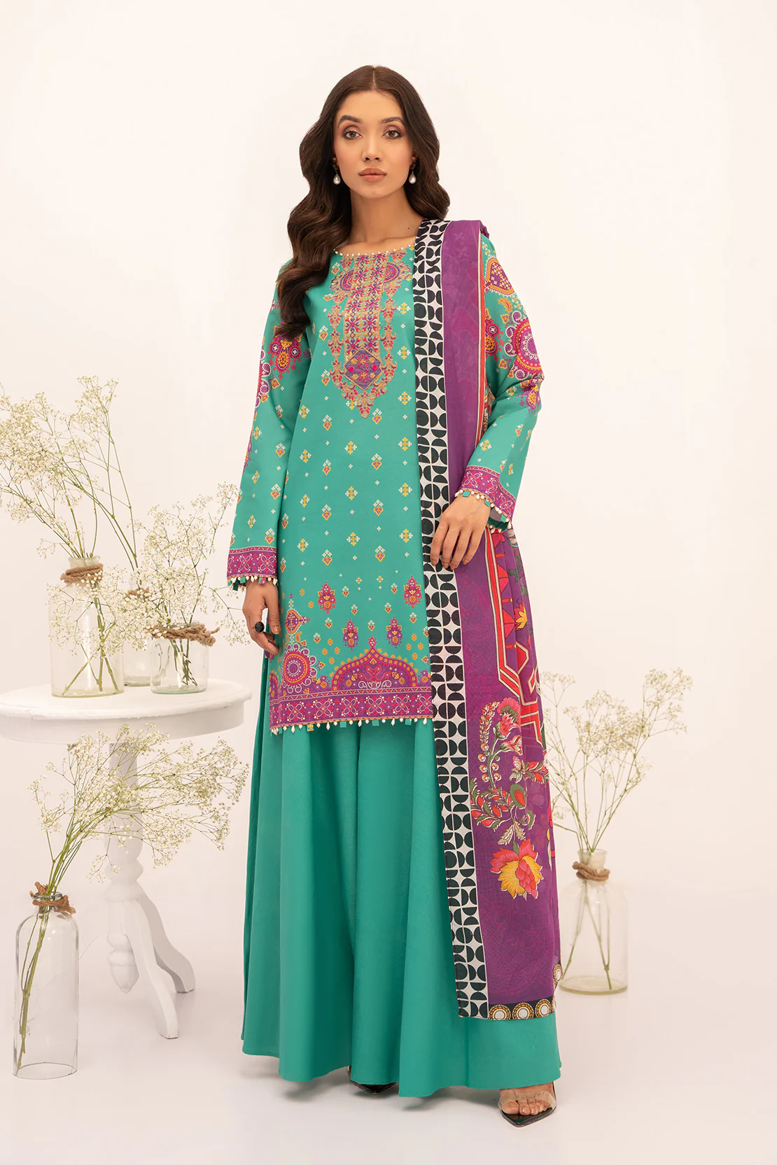 PRINTED - 2 PC LAWN SUIT