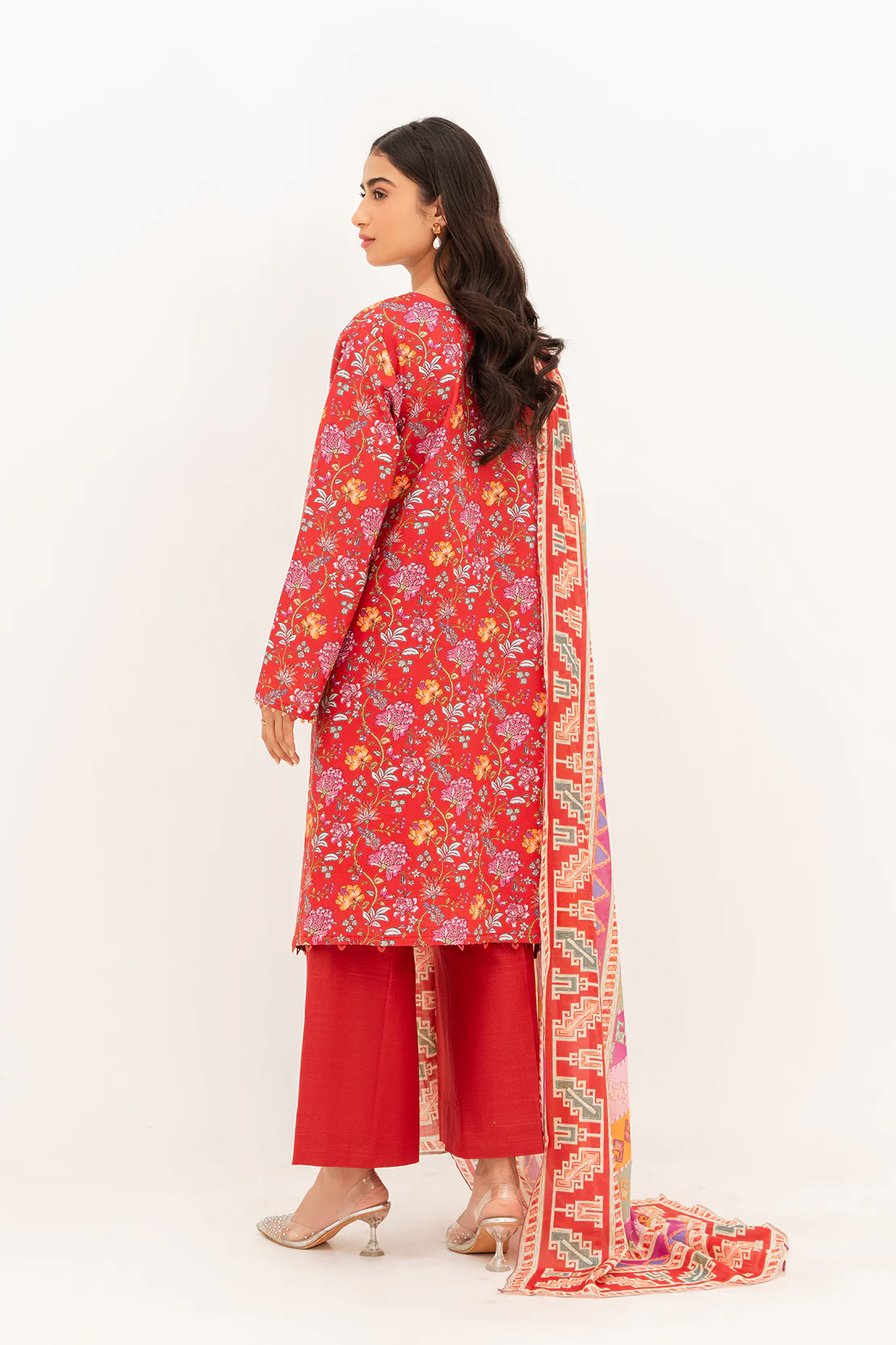 Printed - 3 Pc Lawn Suit - Image 2