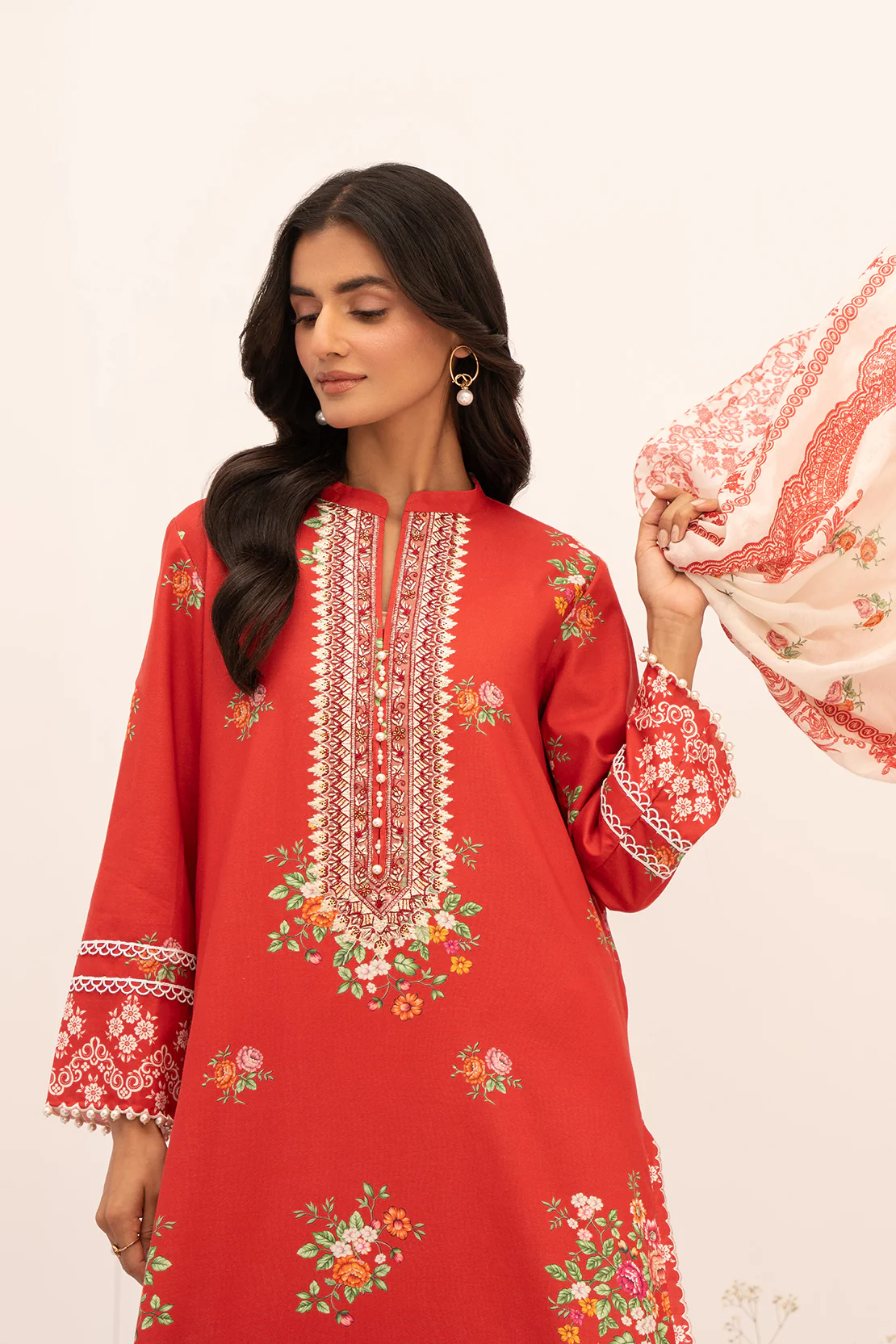 PRINTED - 3 PC LAWN SUIT