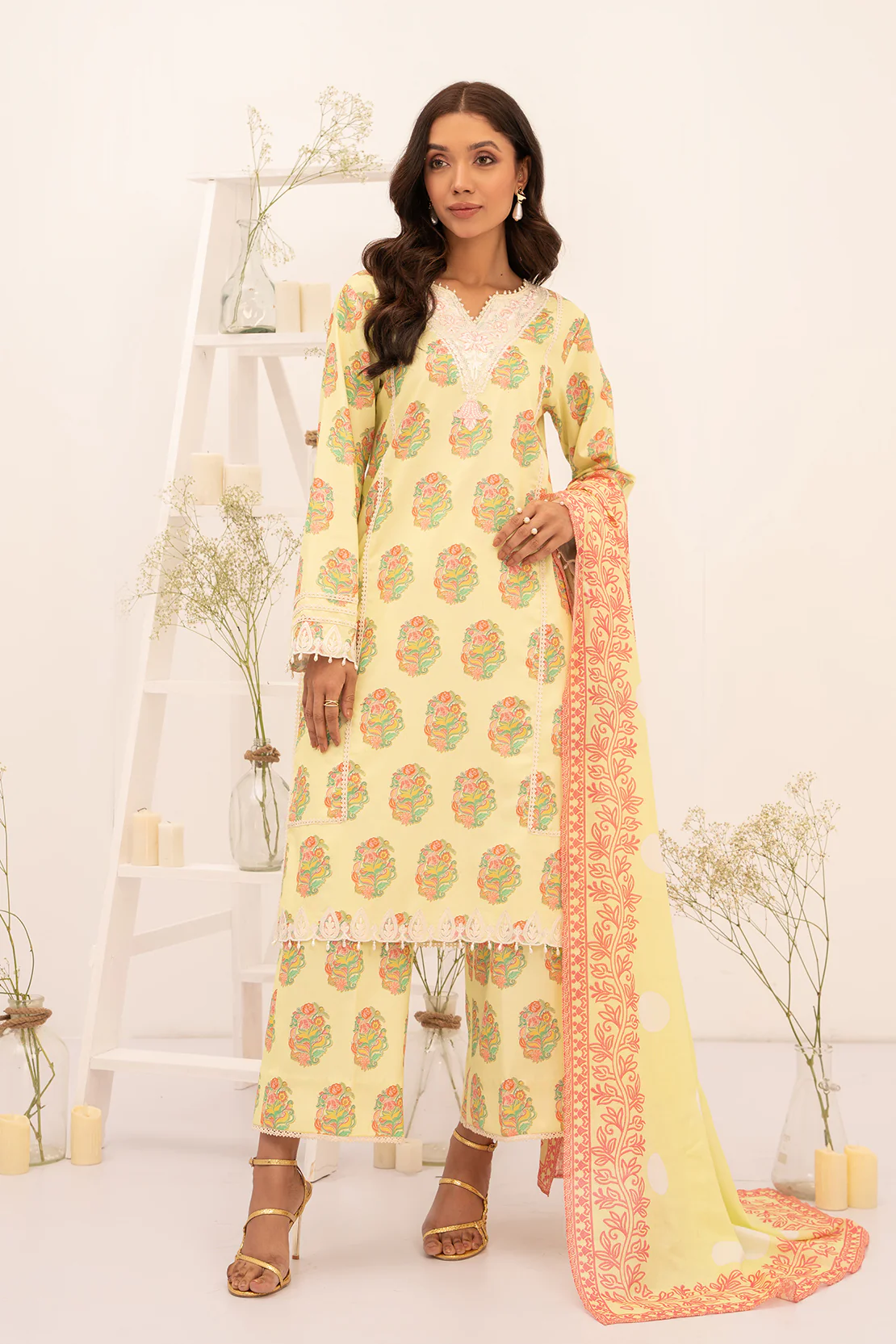 PRINTED - 3 PC LAWN SUIT