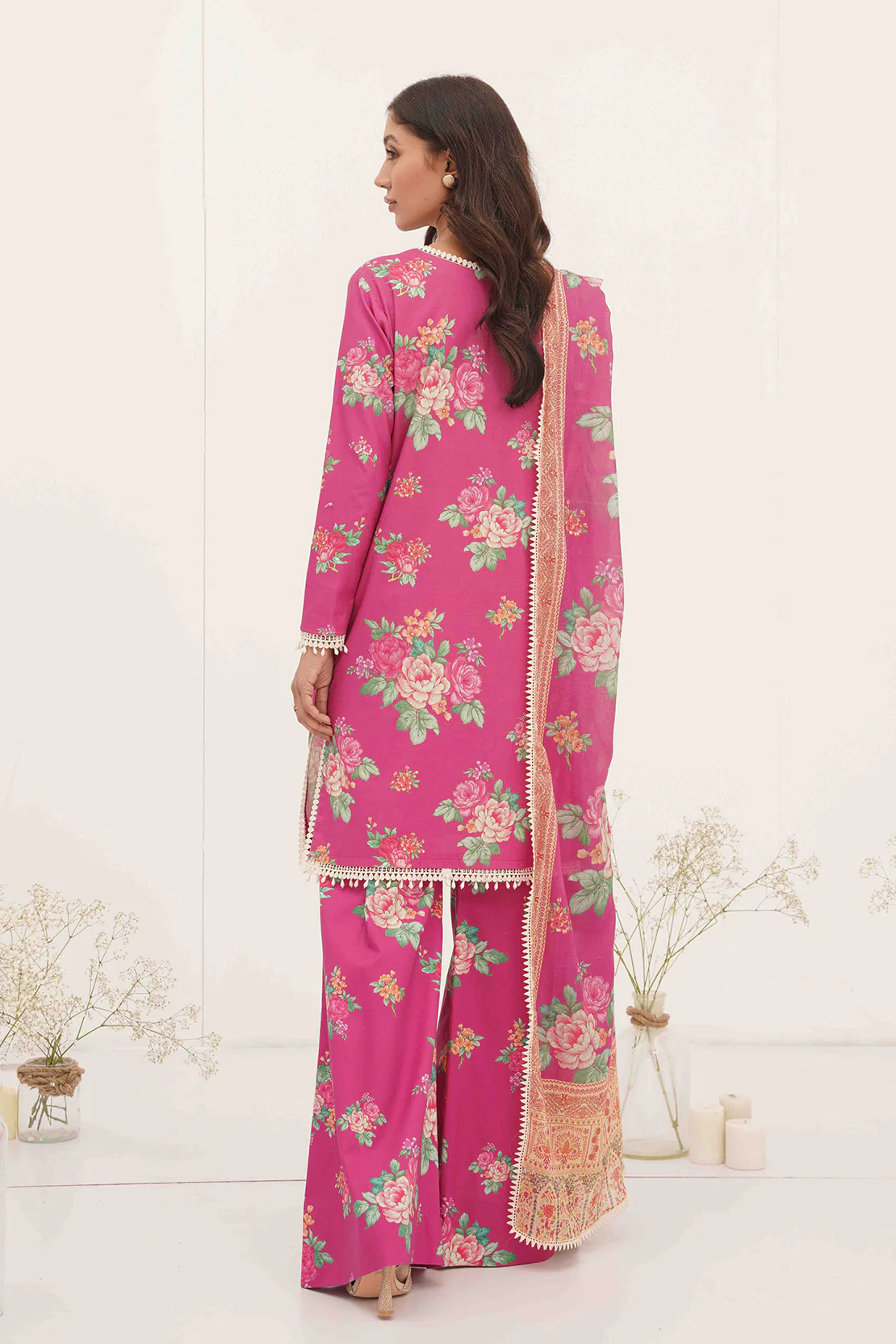 PRINTED - 3 PC LAWN SUIT - Image 7