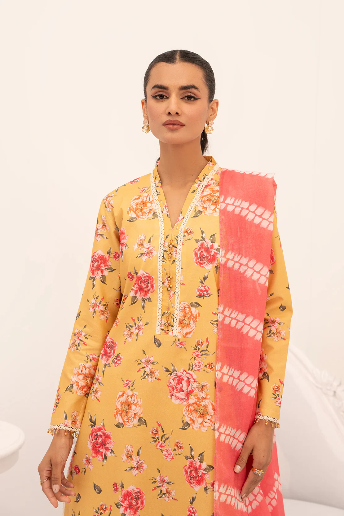 PRINTED - 3 PC LAWN SUIT - Image 5