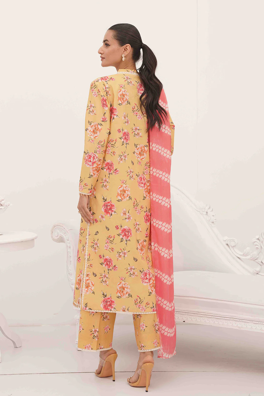 PRINTED - 3 PC LAWN SUIT - Image 9