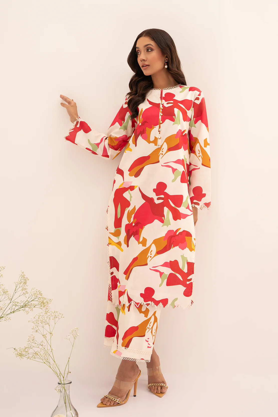 PRINTED - 2 PC LAWN SUIT