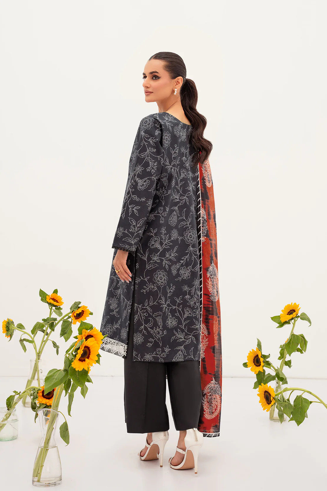 PRINTED - 3 PC LAWN SUIT (STITCHED) - Image 2