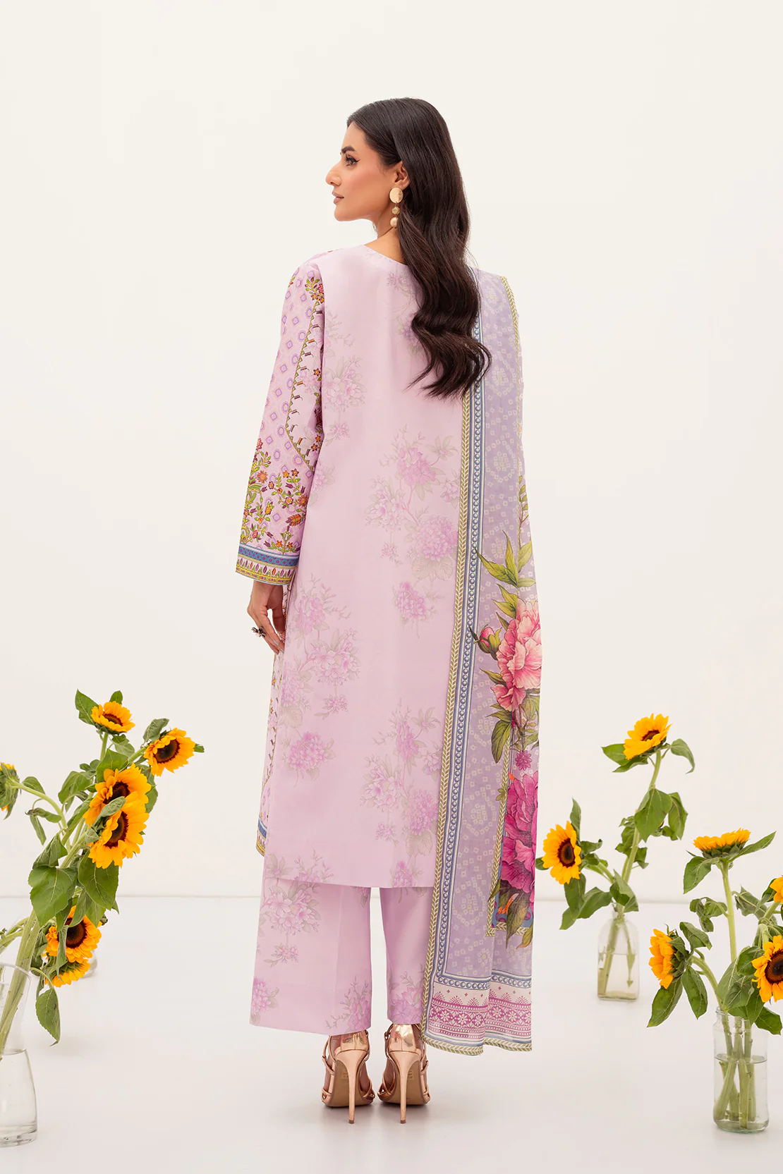 PRINTED - 3 PC LAWN SUIT (STITCHED) - Image 2