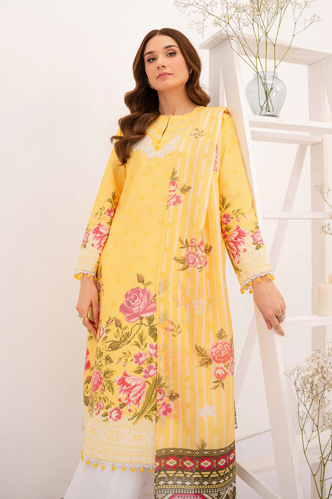 PRINTED - 2 PC LAWN SUIT - Image 6