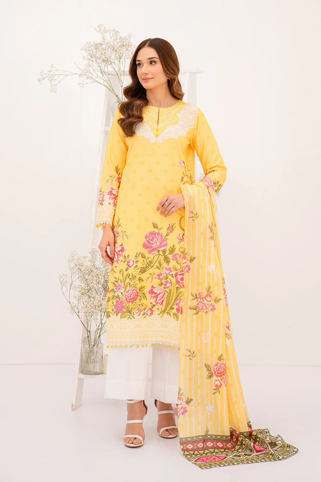 PRINTED - 2 PC LAWN SUIT - Image 9
