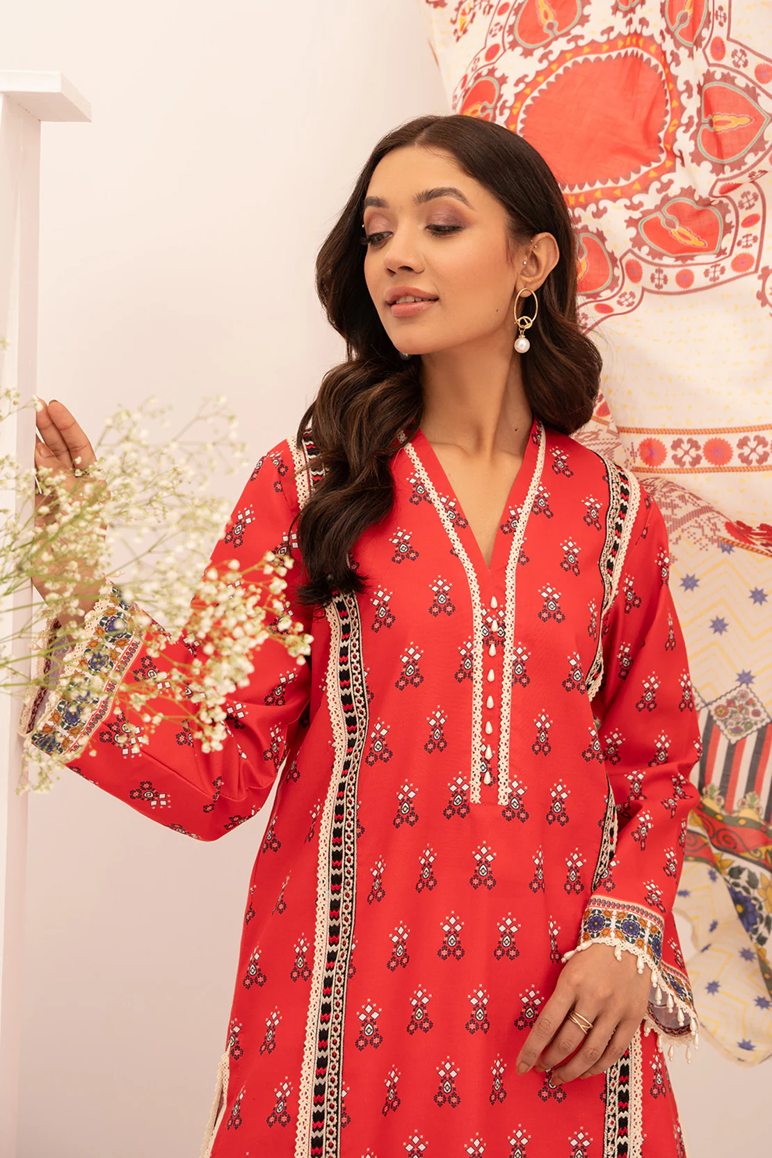 PRINTED - 2 PC LAWN SUIT - Image 3