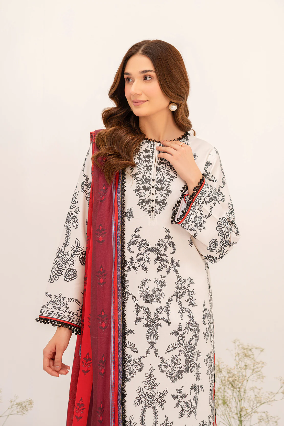 PRINTED - 2 PC LAWN SUIT - Image 4