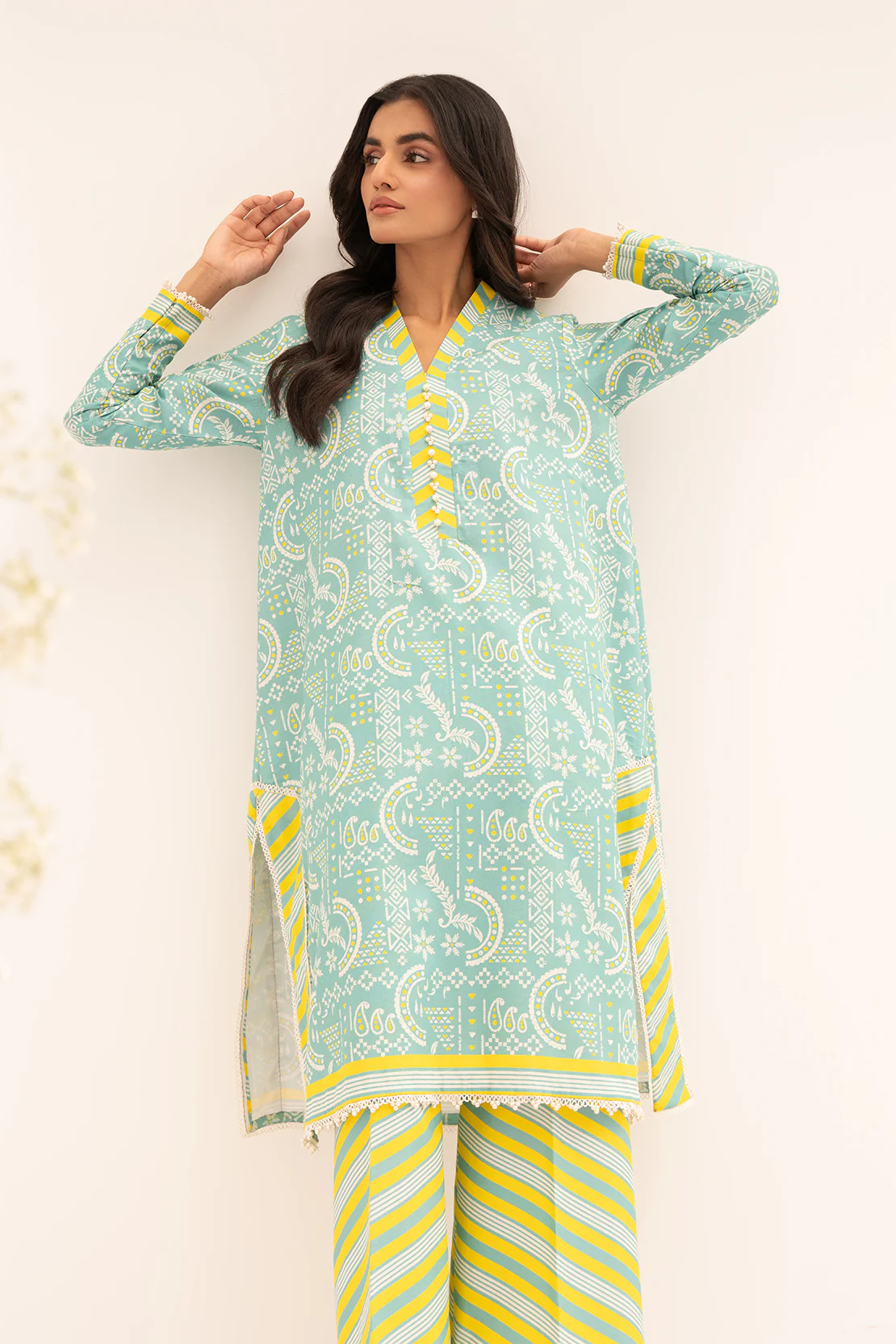 PRINTED - 2 PC LAWN SUIT - Image 4