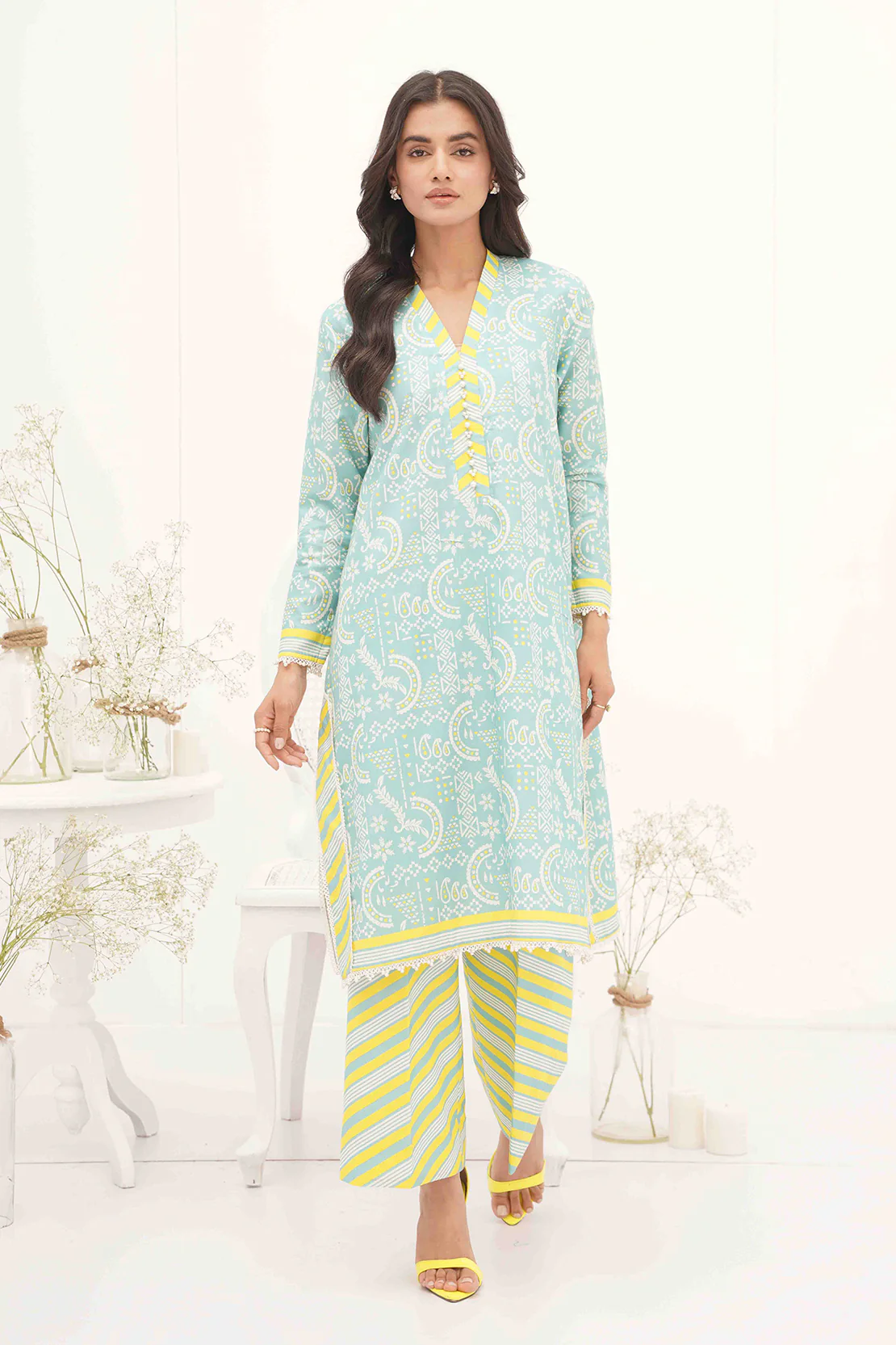 PRINTED - 2 PC LAWN SUIT - Image 6