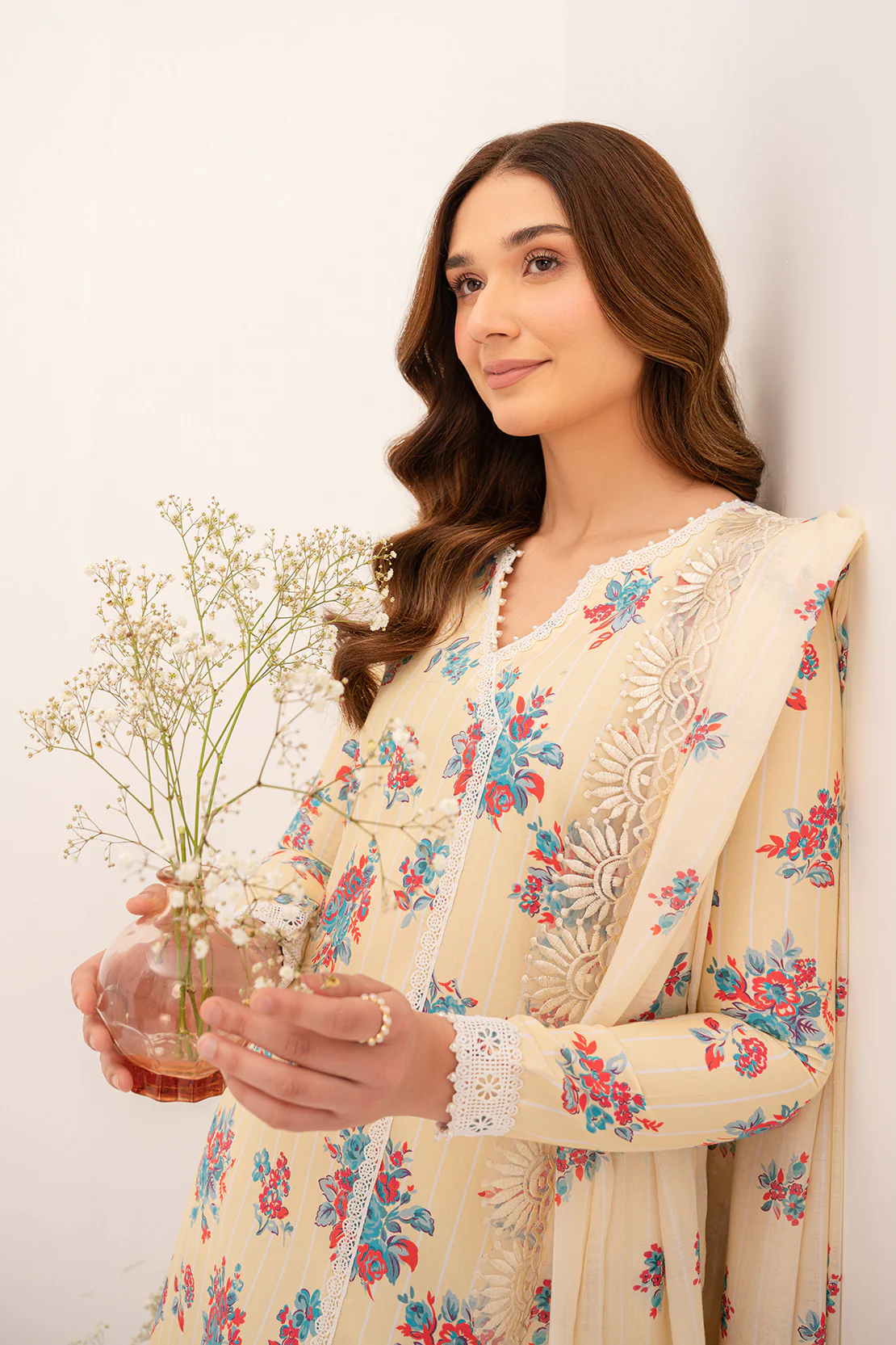 PRINTED - 3 PC LAWN SUIT - Image 11