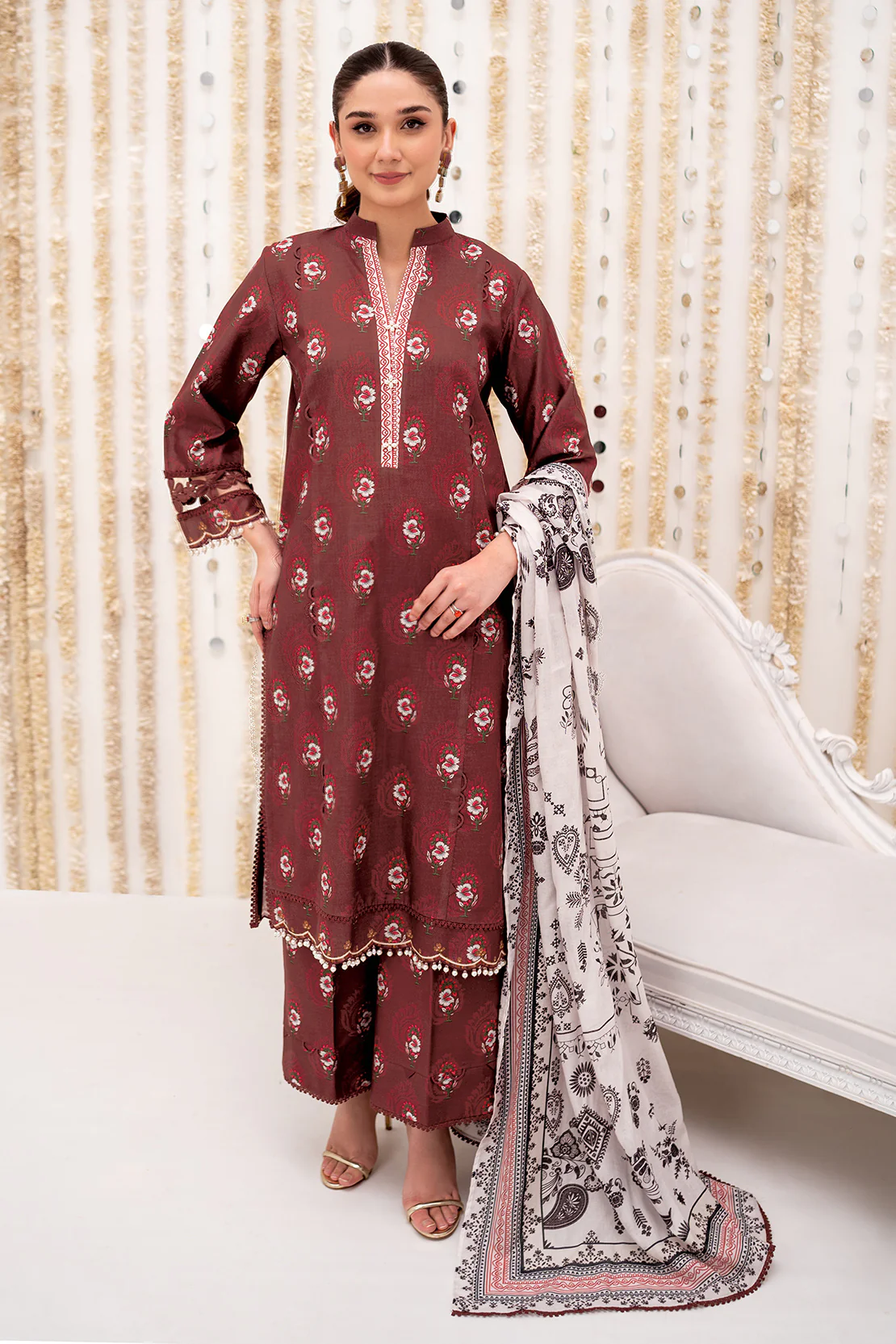 PRINTED - 3 PC LAWN SUIT